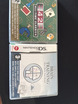 Brain Training and 42 All Time Classics Nintendo DS Games like new