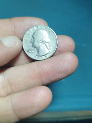 Νόμισμα Quarter Dollar μεταχειρισμένο, 1968, George Washington