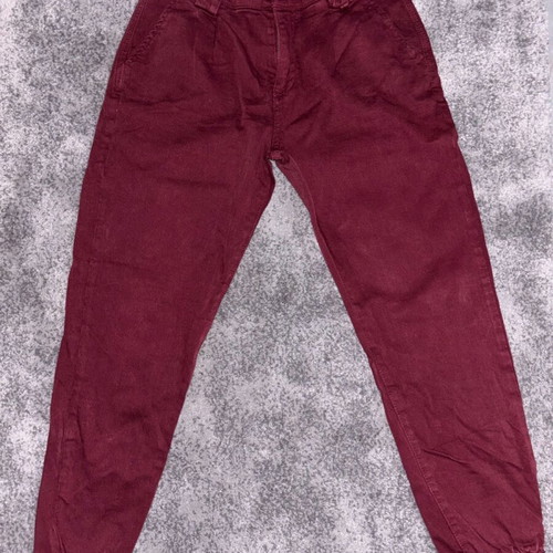 Women's burgundy denim pants medium like new