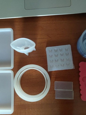 Silicone mold set for coasters, bracelet, eye and crafts, new