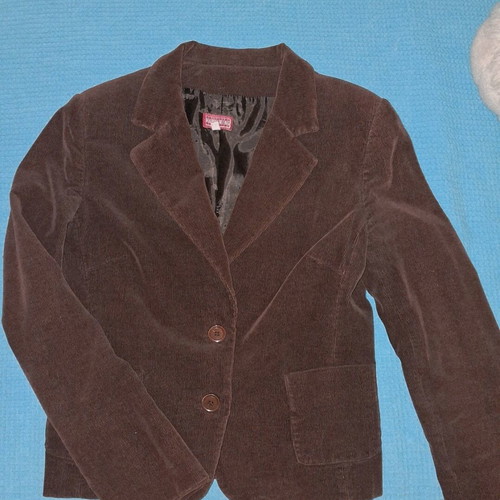 Corduroy mid-length jacket brown like new, size M