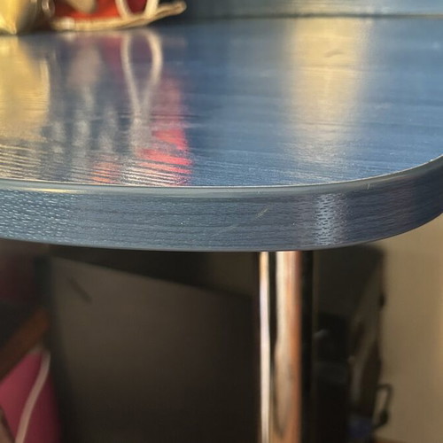 Desk set with wall panel and side shelf, 3 pieces