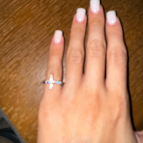 Sevalier ring from 925 silver like new, zircon, silver-anthracite color