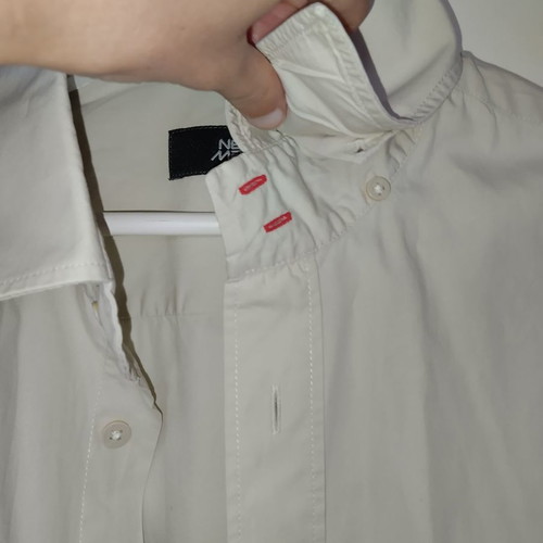 New Man Beige Men's Short Sleeve Shirt