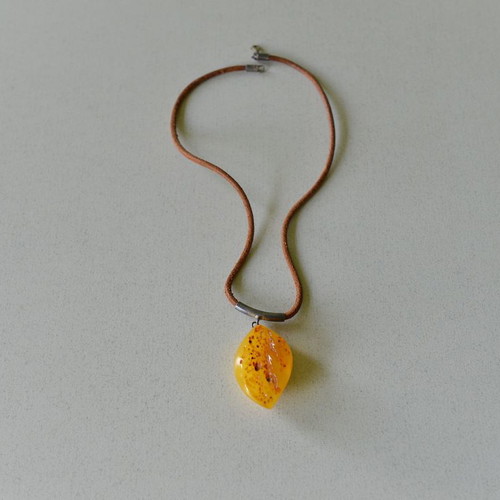 Amber necklace new from Russia