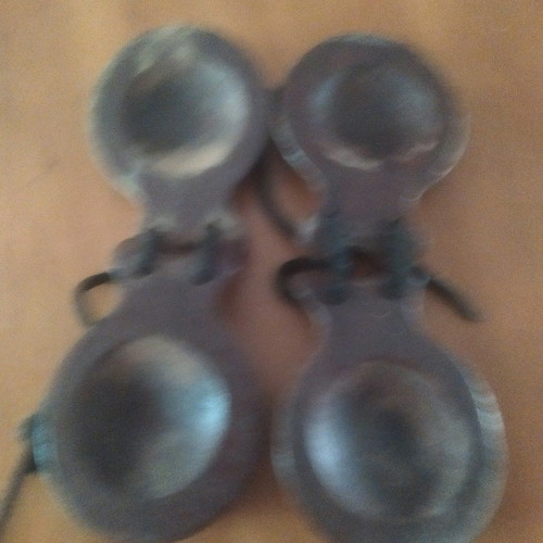 Castanets used wooden Spanish, pair