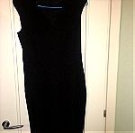  σετ σακακι μεσάτο χακί με δερματινη λεπτομέρειες 38/φορεμα μαυρο Μ αμάνικο/αφόρετα