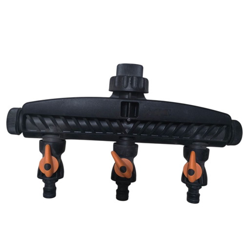 Multiple faucet splitter new with 5 outlets and 3 adjustable valves