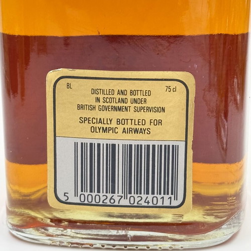 Johnnie Walker Black Label 12 Year Old 1980s 43% 75cl Olympic Airways new