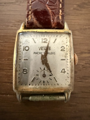 Venus Vintage 19 Rubis Incabloc μηχανικό ρολόι μεταχειρισμένο, Swiss Made