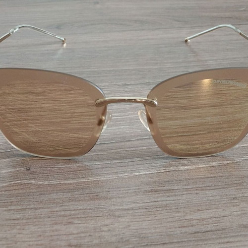 Emporio Armani EA 2075 sunglasses like new, gold butterfly frame
