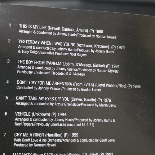 Shirley Bassey 15 Hits CD used, melodic romantic love songs
