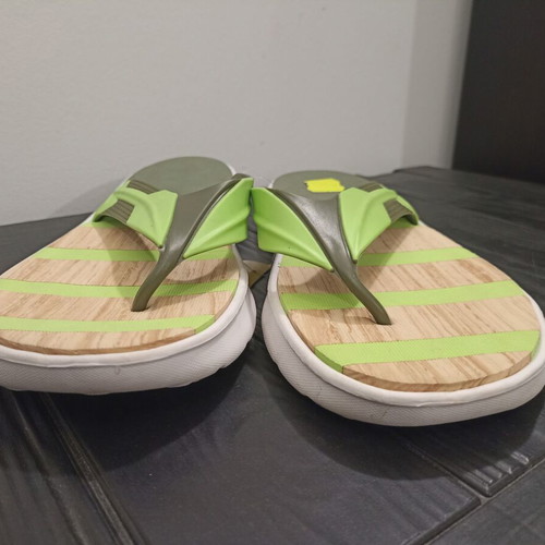 Men's Anatomical Flip Flops Size 45 New, Green