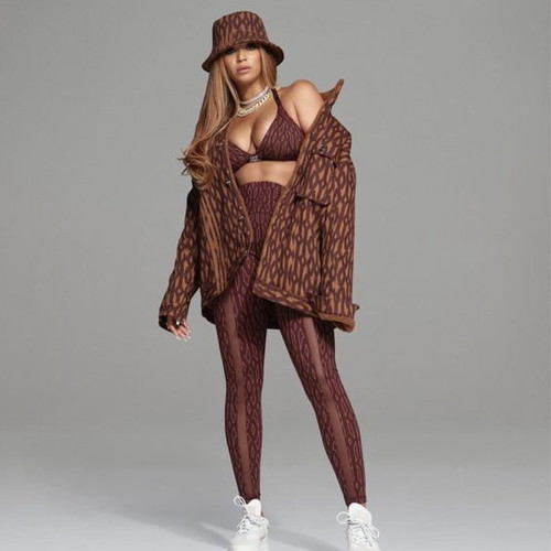 Adidas x IVY Park Monogram Denim Jacket new, brown, size L-XL