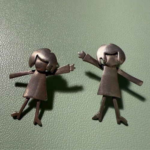 Handmade Silver 925 Earrings Acme Art like new