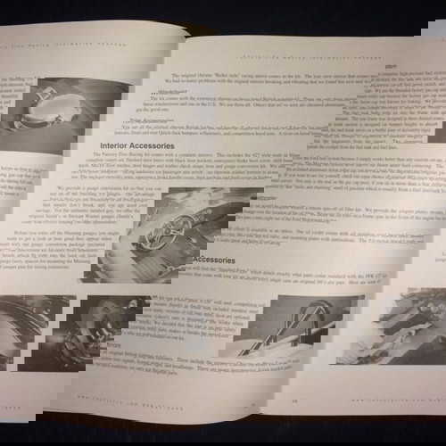 Factory Five Racing Information Package 1998 like new, brochure magazine