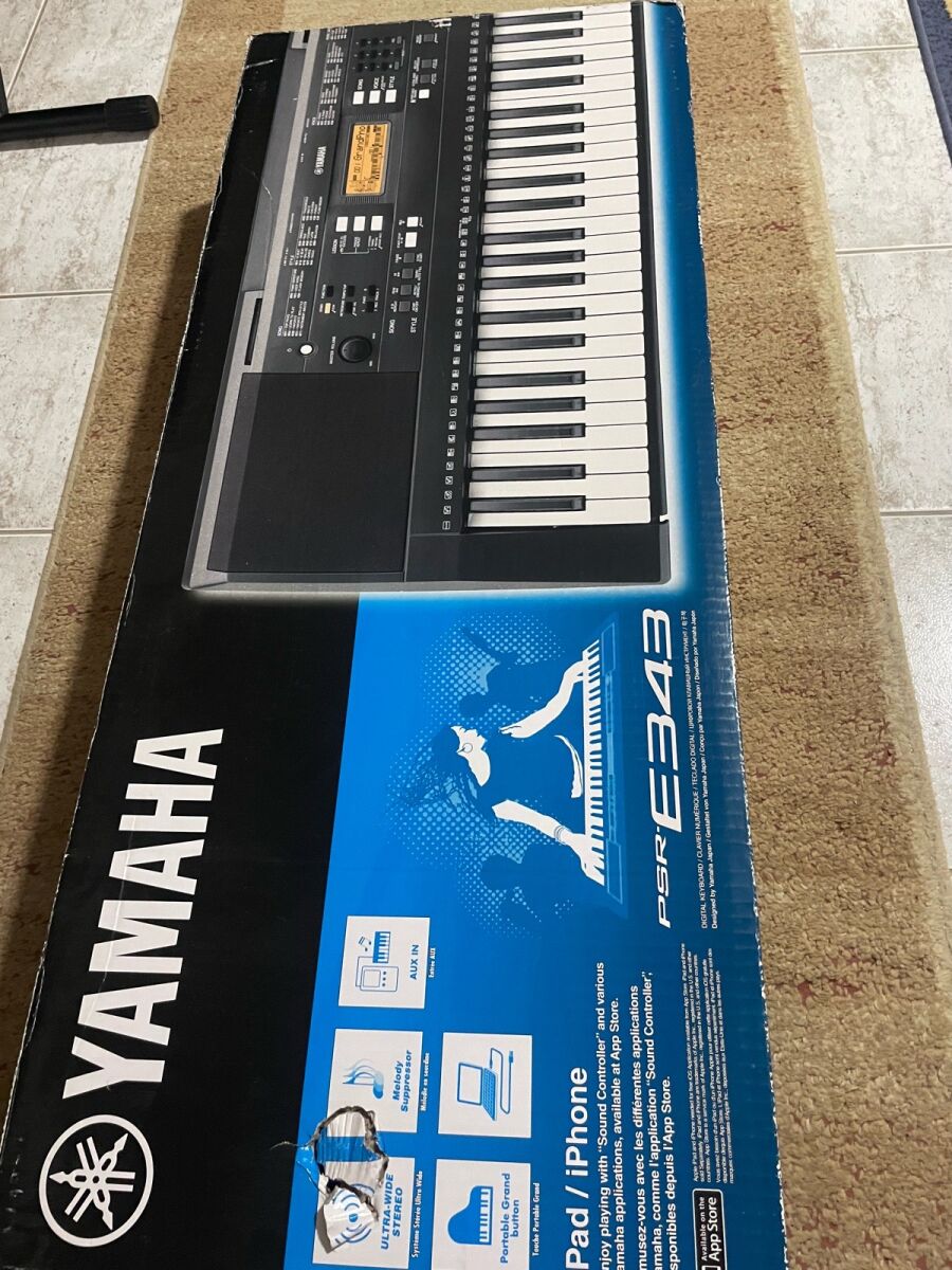 Yamaha PSR E343 keyboard like new with… - € 130,00 - Vendora.cy