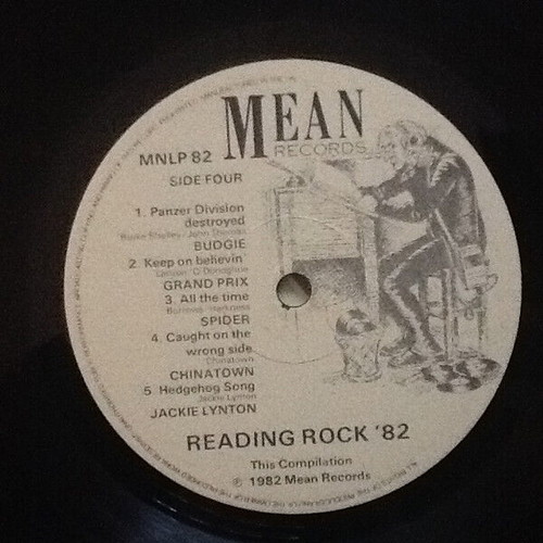 Various Reading Rock '82 record used, metal genre