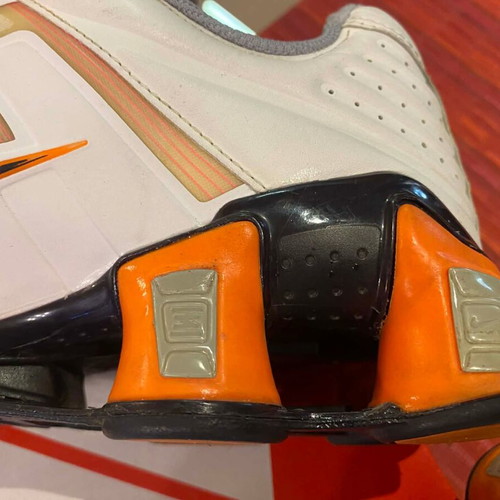 Nike Shox O'Leven sneakers, white and orange, EU 45 / US 11