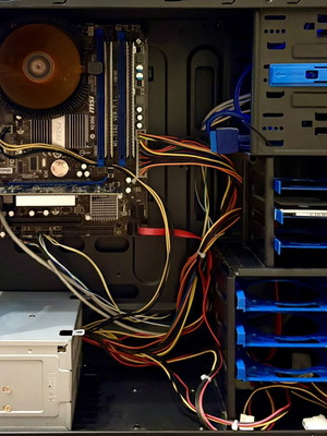 Windows 10 desktop computer used with keyboard and mouse