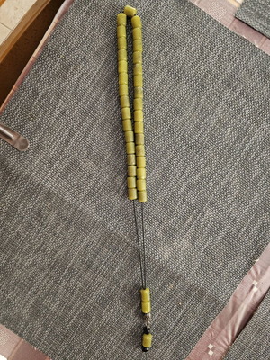Nephrite Worry Beads used, 20 years old, 29 beads plus 3