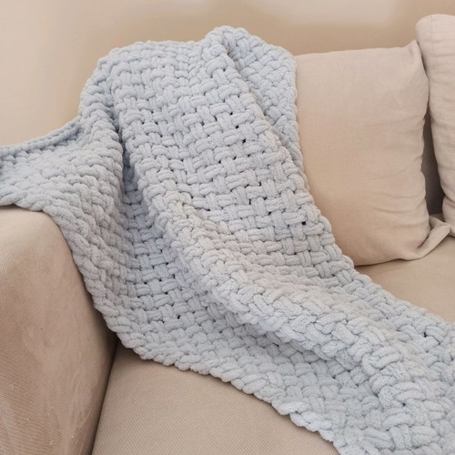 Handmade knitted blanket new in custom sizes and colors