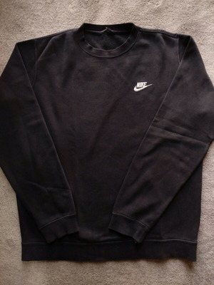 Nike fleece sweatshirt without hood used, size Medium, black with stain