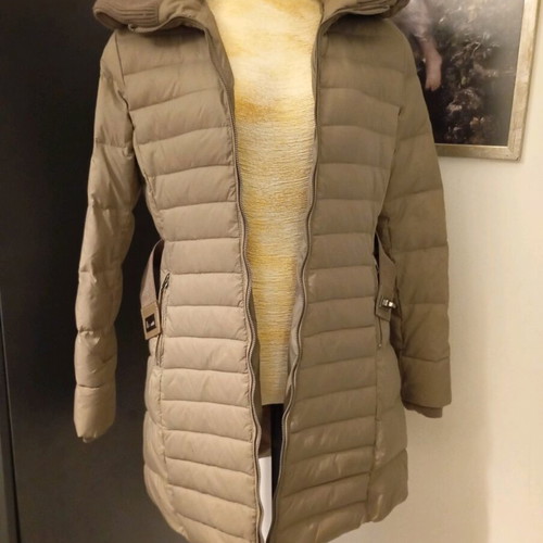 Women's down jacket used, beige, size S/M