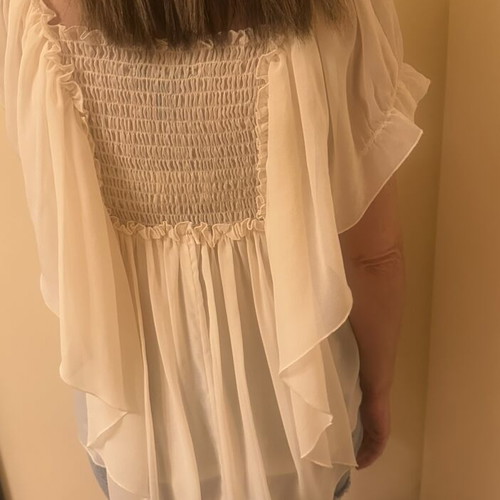 Victoria's Secret Vintage Boho Blouse Fairy Sheer Top XS like new