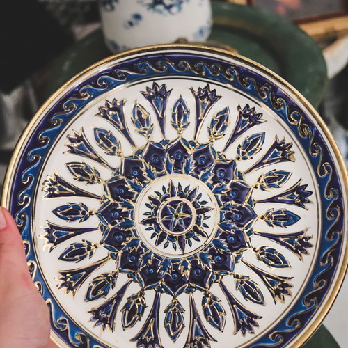 Kerameikos Dakas Ceramics plate like new, handmade ceramic