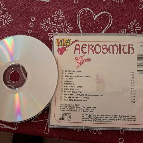 Aerosmith Sweet Emotions live CD used, rock