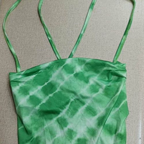 Tie dye crop new with open back, Shein, size S