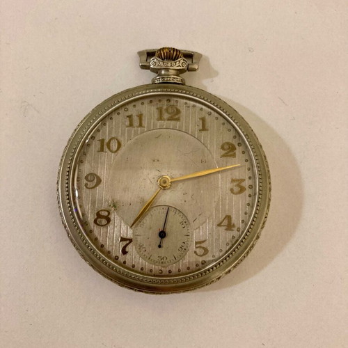 Swiss pocket watch used, wind-up, antique