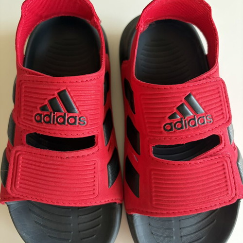 Adidas kids' sandals, red, size 28
