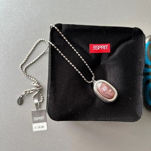 Esprit necklace new, brown and silver