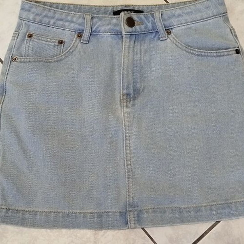 Denim mini skirt for girls size M like new, blue