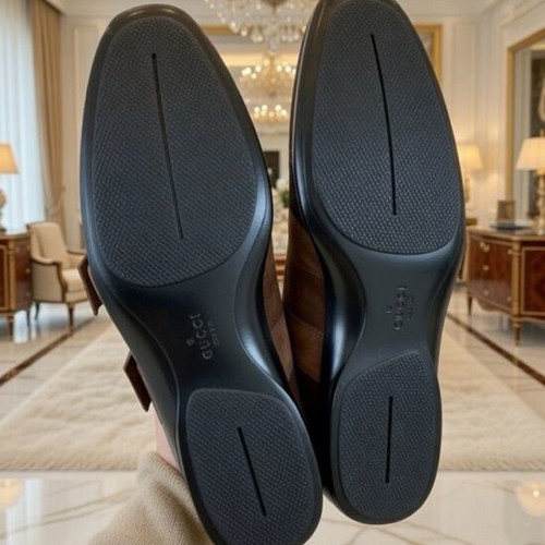 Gucci leather suede casual loafers like new, size 46