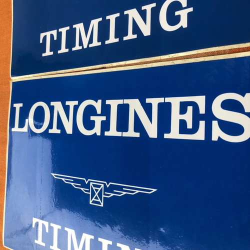 Longines vintage stickers like new for racing cars