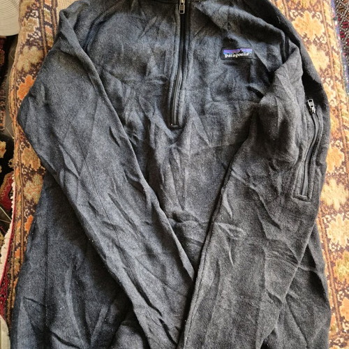 Patagonia vintage fleece 1/4 zip like new, gray