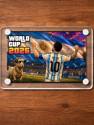Ακρυλικό μαγνητάκι World Cup 2026 Messi Argentina καινούργιο