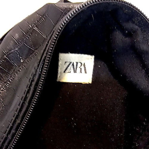Zara Mini Backpack black croc-effect like new