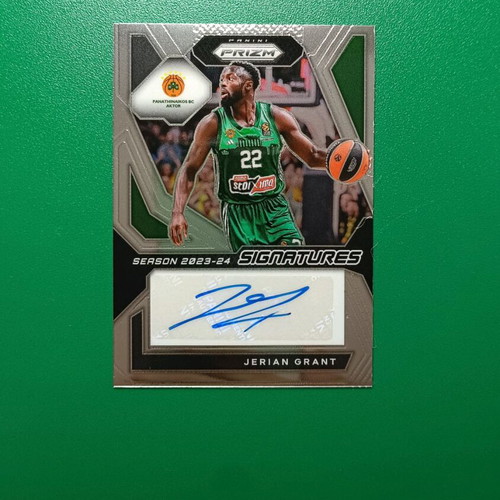 Jeriant Grant autographed Panathinaikos card like new