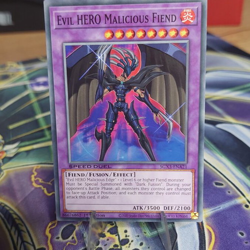 Evil HERO Malicious Fiend V.1 Common Yu-Gi-Oh! card