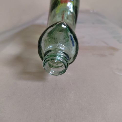 Vintage glass fish bottle like new, 1960s-1970s decorative piece
