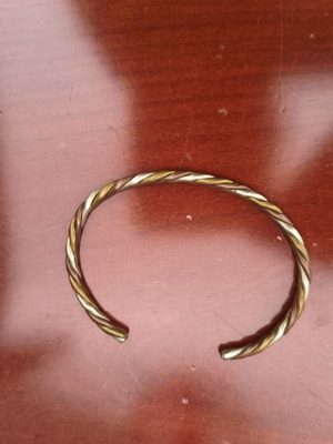 Vintage bracelet in silver, bronze and gold