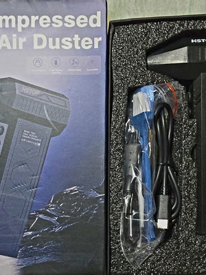 HSTOP Compressed Air Duster like new, rechargeable USB-C