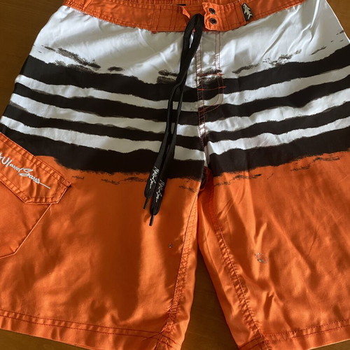 Maui & Sons men's swim shorts used, size M, orange