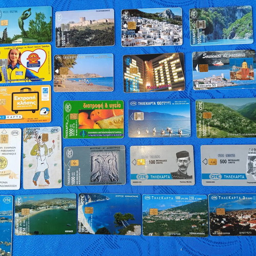 Ote phone cards vintage pack with 1200 drachmas, like new