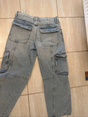 Zara cargo jeans size 44, blue