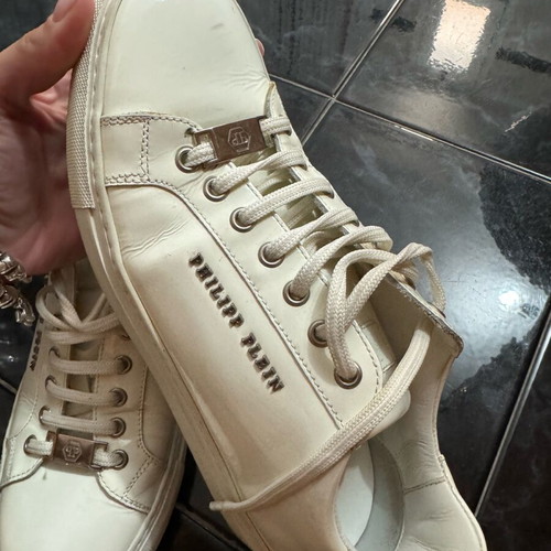 Philipp Plein white sneakers like new, size 39